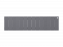 Биметаллический радиатор Royal Thermo Piano Forte 200 /Silver Satin 14 секц.