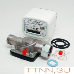 Счетчик газа Бетар СГБМ-4 г. Чистополь с накидной гайкой