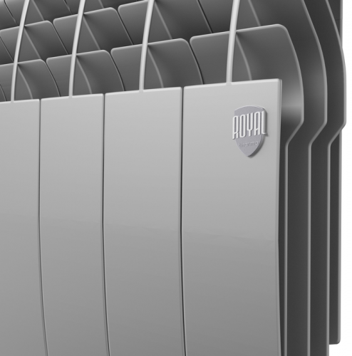 Биметаллический радиатор Royal Thermo BiLiner 350 /Silver Satin VR - 4 секц.