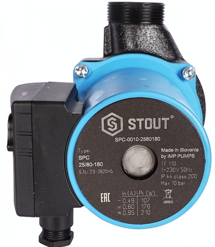 Насос для отопления STOUT 25/80-180 (SPC-0010-2580180)