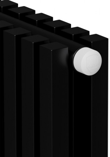 Стальной трубчатый радиатор 2-колончатый Royal Thermo Shift Q30 VC2180 - 06 секц. RAL9005m, нижнее 1/2