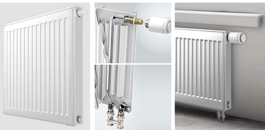 Стальной панельный радиатор Тип 21 Royal Thermo COMPACT C21-450-1800 RAL9016